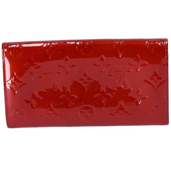 Louis Vuitton Sarah Monogram Vernis Long Wallet M93530 Pomme d'Amour - Picture 3 of 8